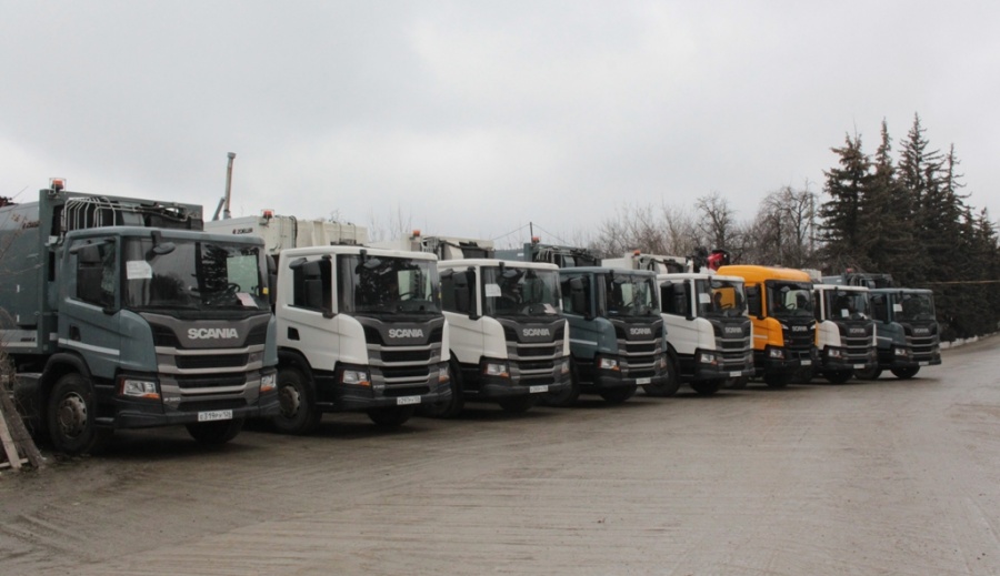 Современные мусоровозы на базе шасси Scania приступили к работе в Ставрополе 